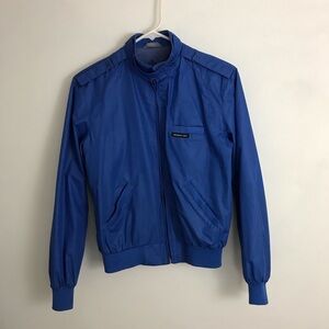 Vintage 80s/90s Members Only By Europe Craft Mens Sz 7/8 Blue Windbreaker Jacket